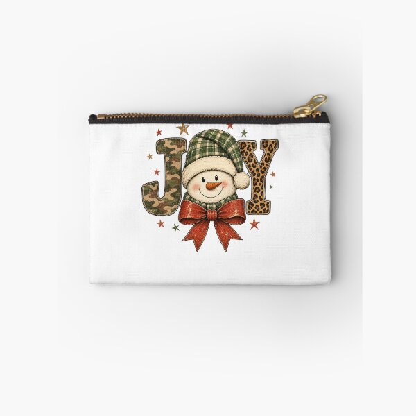 Item preview, JOY Snowman Camo Leopard Print Country Western Christmas designed and sold by DYAFLK.