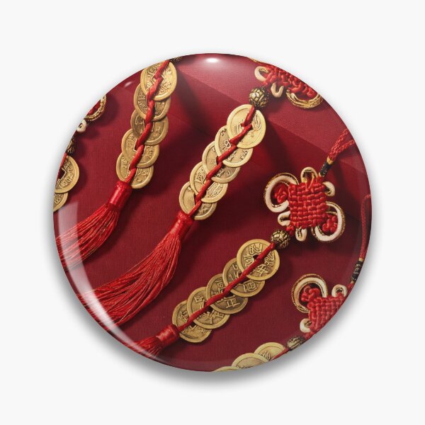 Item preview, Chinese New Year Charms — Red and Gold Flat Lay designed and sold by Bodique.