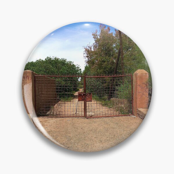 Item preview, Old Metal Gate Countryside Road designed and sold by sarajolmakip.