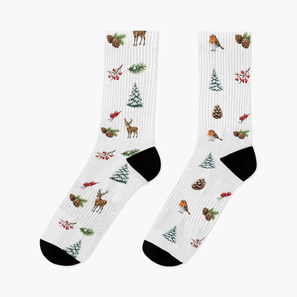 Item preview, Watercolor Winter Forest and Wildlife  designed and sold by silviaol.