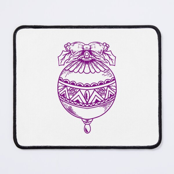 Item preview, Purple Vintage Christmas Ornament Design designed and sold by pattern-archive.