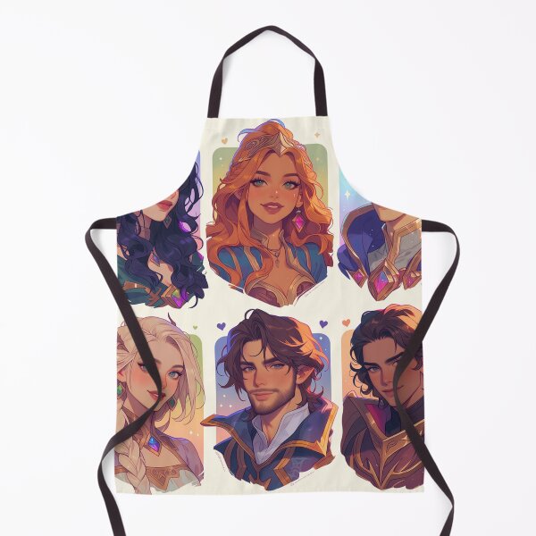 Item preview, Fantasy RPG Characters Grid - Anime Elves & Royalty designed and sold by AxeWave.