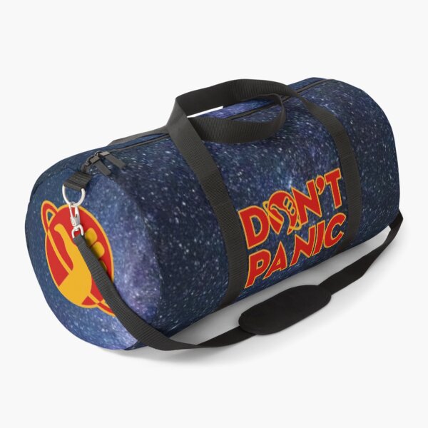 Item preview, Don't Panic — Red & Yellow (Hitchhiker's Guide to the Galaxy) designed and sold by yinon-h.