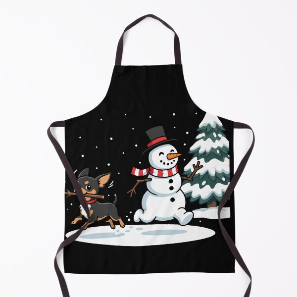 Item preview, Cute Snowman Chasing Pomchi Dog Christmas Owner Pet Love designed and sold by w66aboo.