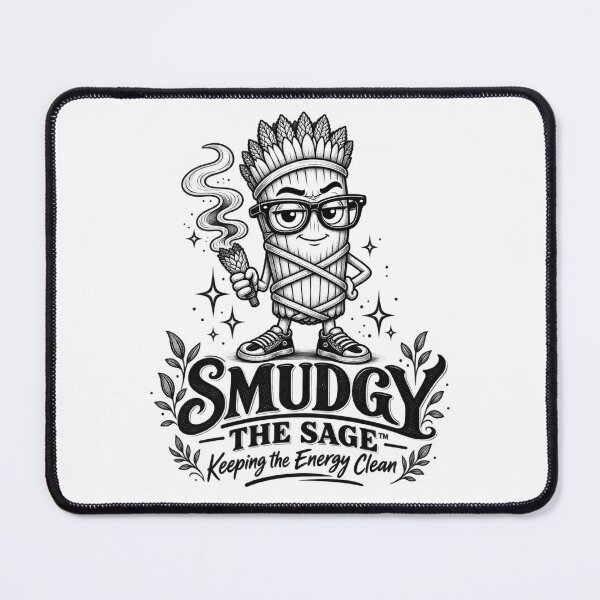 Item preview, Smudgy the Sage™ – Keeping the Energy Clean designed and sold by 11-Designs.