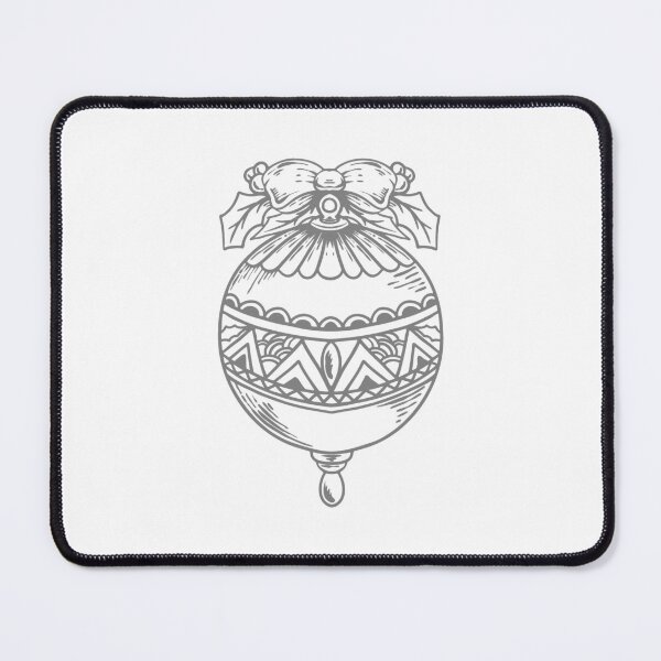 Item preview, Gray Vintage Christmas Ornament Design designed and sold by pattern-archive.