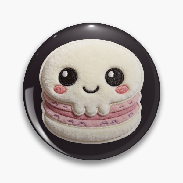 Item preview, Pastel Goth Skull Macaron - Creepy Cute Halloween Pastry Art designed and sold by thelexiverse.