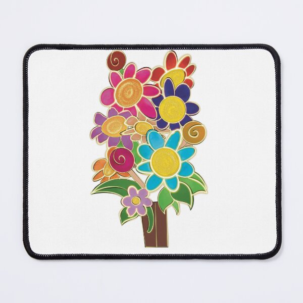 Item preview, Bloom Softly, Shine Boldly | Colorful Floral Vase Painting luminance designed and sold by chuckletuckle.