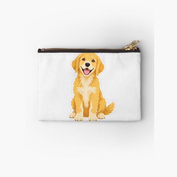Item preview, Happy Golden Retriever Puppy Dog Illustration designed and sold by Owcomm.