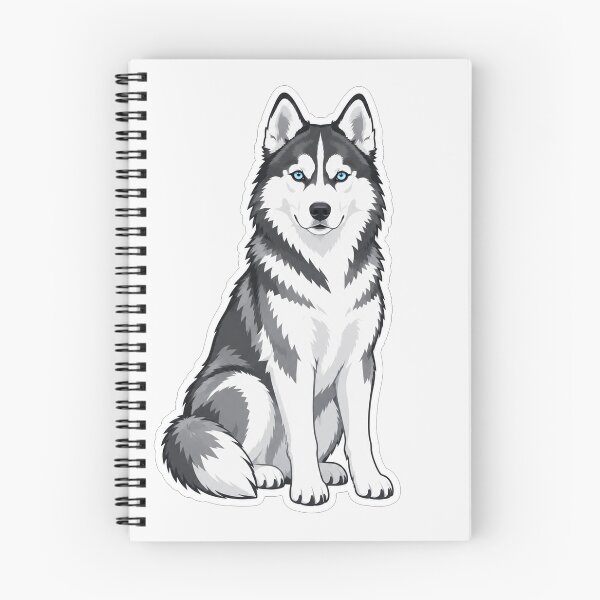 Item preview, Majestic Siberian Husky Sitting Portrait designed and sold by Owcomm.