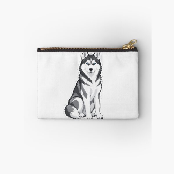 Item preview, Majestic Siberian Husky Sitting Portrait designed and sold by Owcomm.