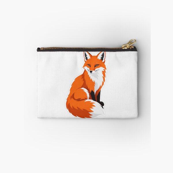Item preview, Clever Orange Fox Sitting Wildlife Illustration designed and sold by Owcomm.