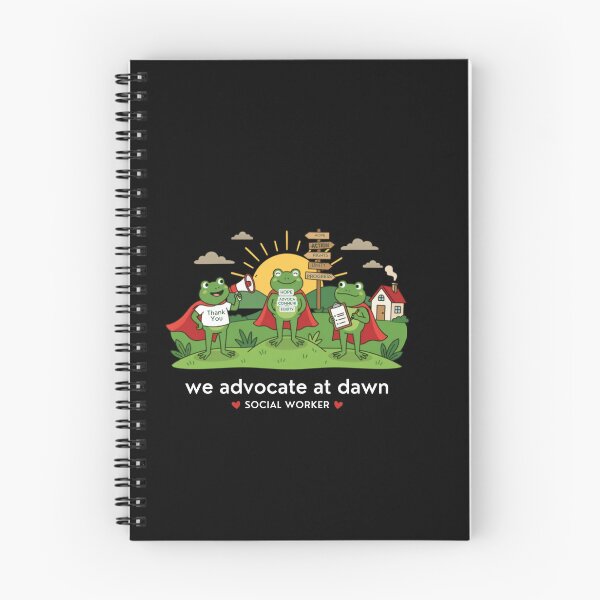 Item preview, We Advocate At Dawn Cute Frog Social Worker Graduation Month designed and sold by w66aboo.