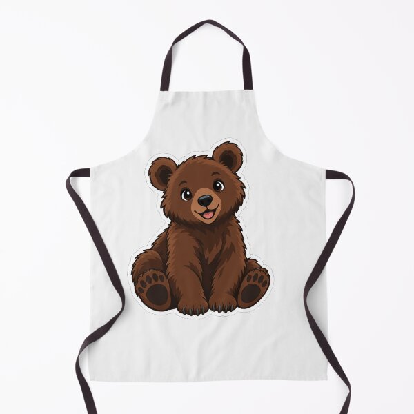 Item preview, Cute Little Brown Bear Cartoon Illustration designed and sold by Owcomm.