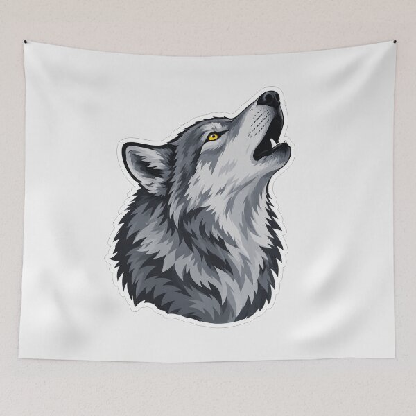 Item preview, Majestic Wolf Howling At The Moon designed and sold by Owcomm.