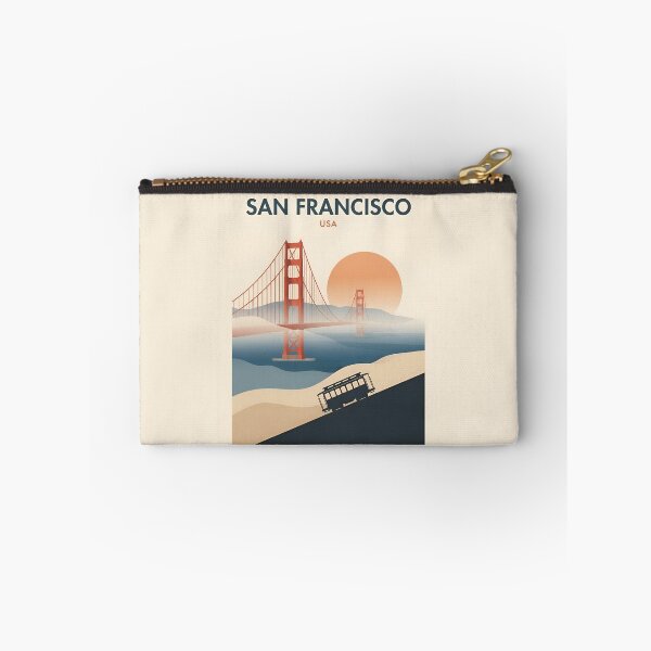 Item preview, San Francisco Vintage Travel Poster - Minimalist Golden Gate Art Print designed and sold by DuckOddity.