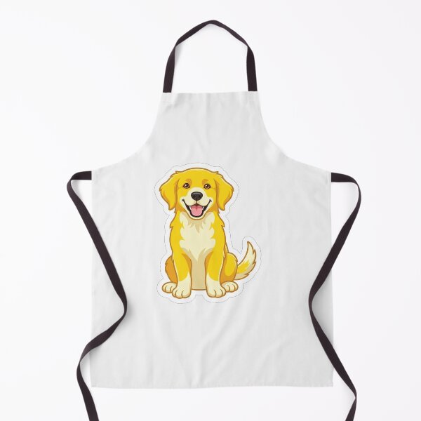 Item preview, Happy Golden Retriever Puppy Dog Cartoon Vector Illustration designed and sold by Owcomm.