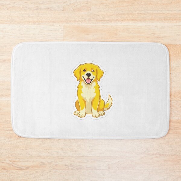 Item preview, Happy Golden Retriever Puppy Dog Cartoon Vector Illustration designed and sold by Owcomm.