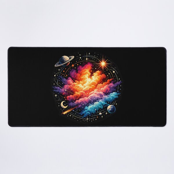 Item preview, Colorful emission nebula clouds designed and sold by Daily Quirk.