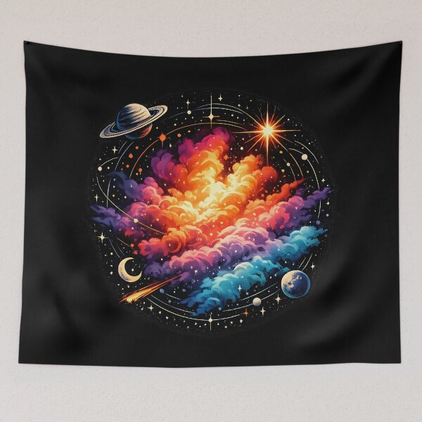 Item preview, Colorful emission nebula clouds designed and sold by Daily Quirk.