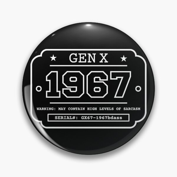Item preview, 1967 GEN X Badge Vintage Industrial Label Generation X Design Retro Birthday Year designed and sold by HYPNK.