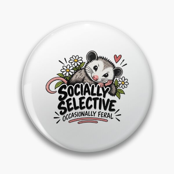 Item preview, Opossum Socially Selective Occasionally Feral designed and sold by snhowkk.