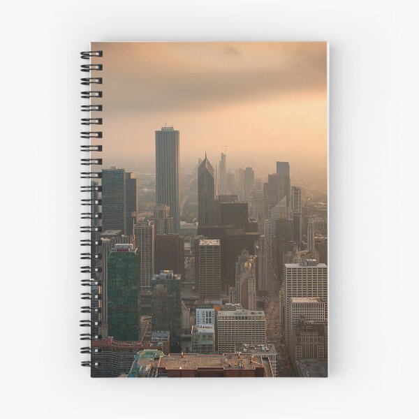 Item preview, Chicago Skyline - Aerial View designed and sold by DGMaxShop.