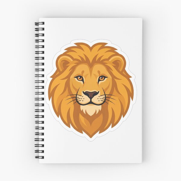 Item preview, Fierce Golden Lion Head Vector Illustration designed and sold by Owcomm.