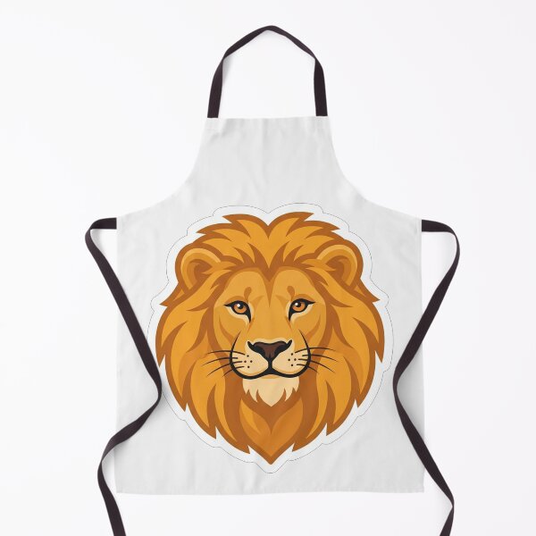 Item preview, Fierce Golden Lion Head Vector Illustration designed and sold by Owcomm.