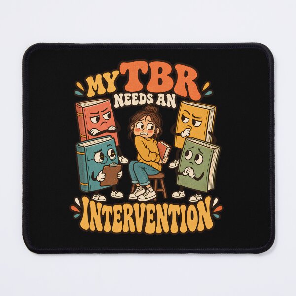 Item preview, My TBR Needs an Intervention – Funny Book Lover designed and sold by Bawek85Designs.