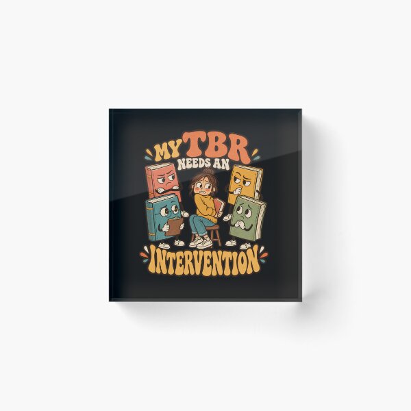 Item preview, My TBR Needs an Intervention – Funny Book Lover designed and sold by Bawek85Designs.