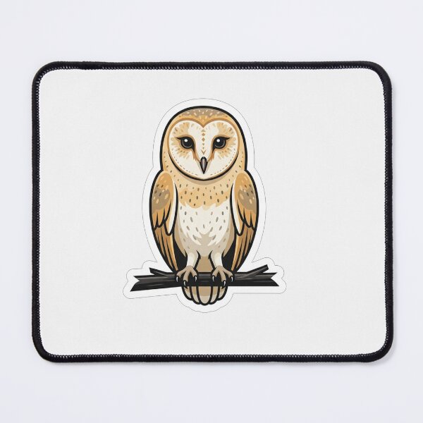 Item preview, Cute Barn Owl Perched on Branch designed and sold by Owcomm.