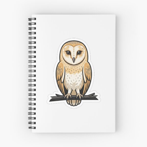 Item preview, Cute Barn Owl Perched on Branch designed and sold by Owcomm.