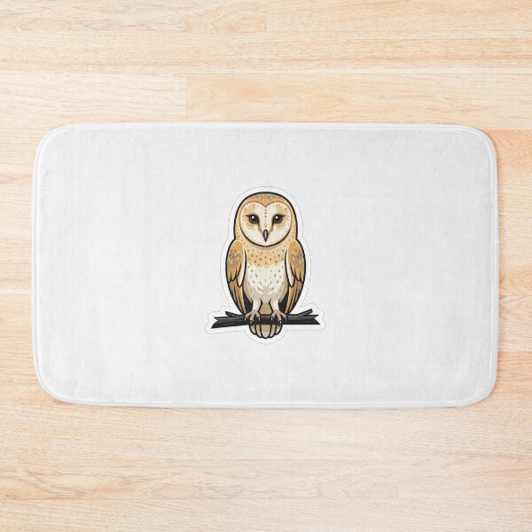 Item preview, Cute Barn Owl Perched on Branch designed and sold by Owcomm.