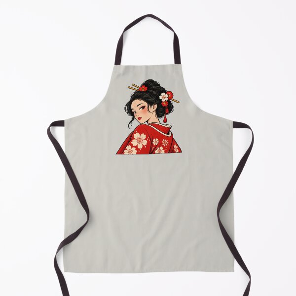 Artikelvorschau, Geisha im roten Kimono entworfen und verkauft von VictorinoArt.
