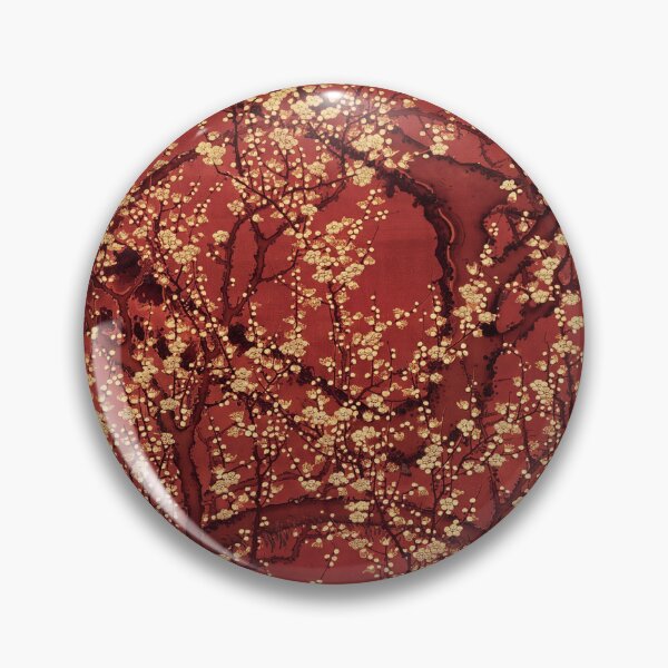 Item preview, Plum Blossom and Moon — Gold on Crimson designed and sold by Bodique.