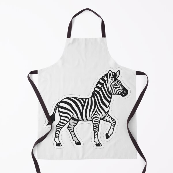 Item preview, Cute Black And White Striped Zebra Illustration designed and sold by Owcomm.