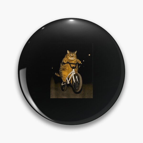 Item preview, Pizza Delivery Cat on Bicycle – Retro Night City Adventure designed and sold by Byhergawaa.
