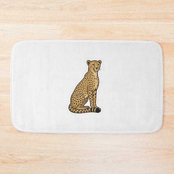 Item preview, Majestic Sitting Cheetah Wild Cat Illustration designed and sold by Owcomm.