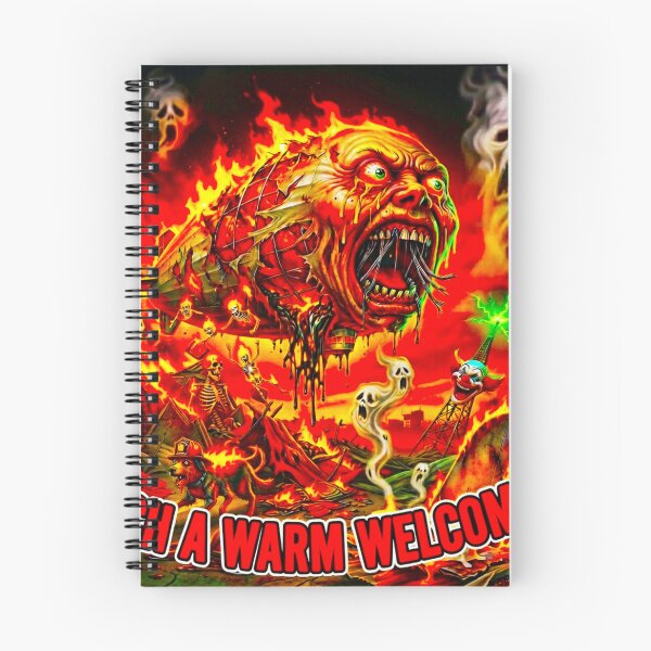 Item preview, Such A Warm Welcome - Heavy Metal Fiery Skull Sarcasm  designed and sold by OmniaGlobal.