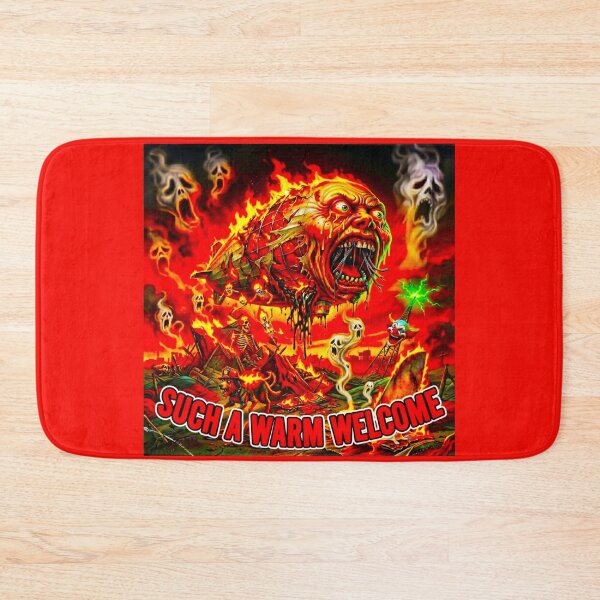 Item preview, Such A Warm Welcome - Heavy Metal Fiery Skull Sarcasm  designed and sold by OmniaGlobal.