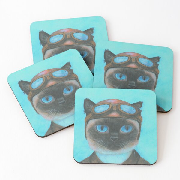 Item preview, Aviator Cat Vintage Pilot Portrait designed and sold by hanotop.