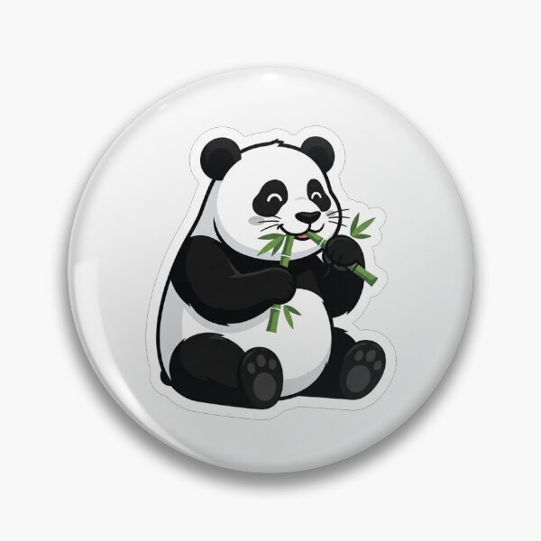 Item preview, Cute Panda Eating Fresh Bamboo Leaves designed and sold by Owcomm.
