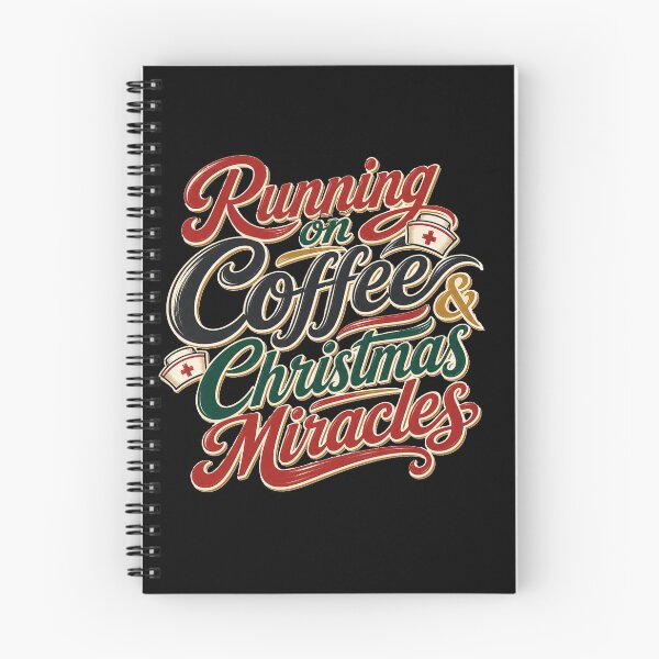 Item preview, Running on Coffee Christmas Miracles, gift for nurse, designed and sold by AW2 Designs.