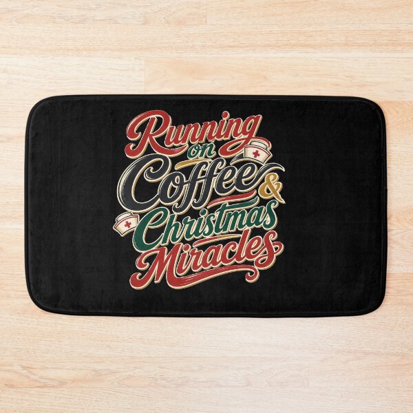Item preview, Running on Coffee Christmas Miracles, gift for nurse,  designed and sold by AW2 Designs.