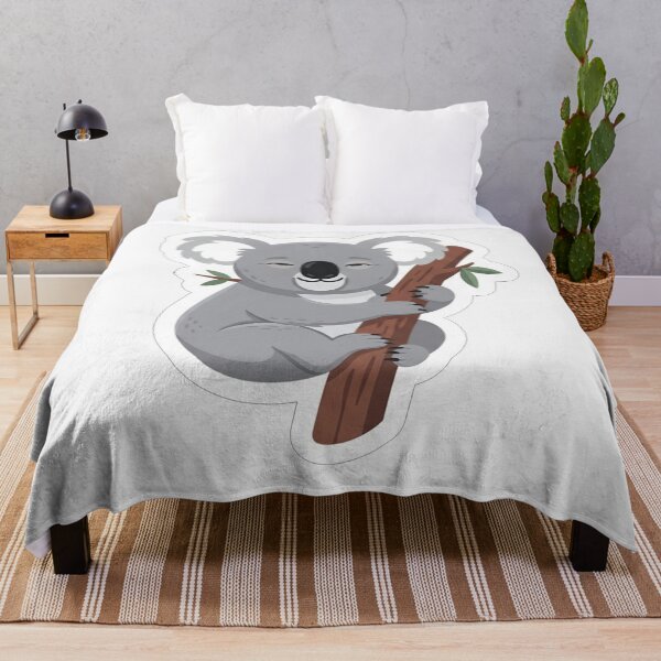Item preview, Cute Sleepy Koala Holding Tree Branch designed and sold by Owcomm.