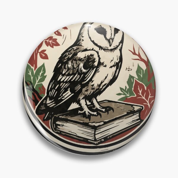 Item preview, Late Night Book Club Barn Owl Woodcut designed and sold by eduardoroa22.