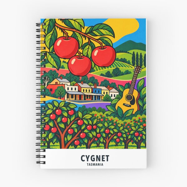 Item preview, Cygnet Apple Orchards and Huon Hills designed and sold by Print My Town.