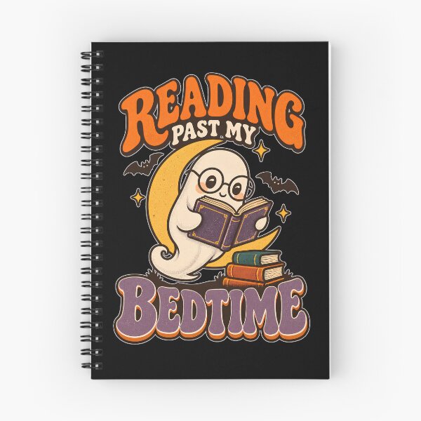 Item preview, Reading Past My Bedtime – Cute Halloween Book Lover designed and sold by Bawek85Designs.