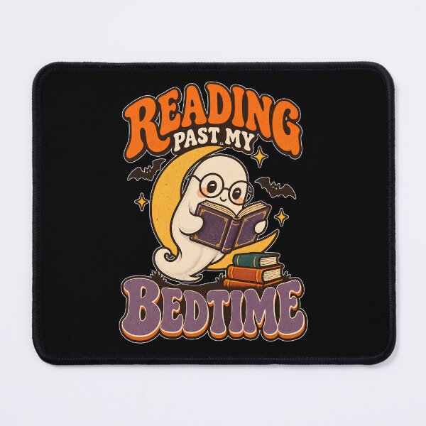 Item preview, Reading Past My Bedtime – Cute Halloween Book Lover designed and sold by Bawek85Designs.